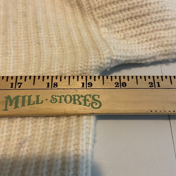 Madewell Boatneck Button Shoulder Sweater Womens XS Ivory Wool Blend PILLING - Picture 7 of 9